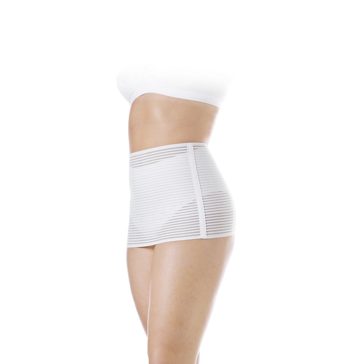 Chicco 00001164000300 - Faja postparto con velcro, talla L, color blanco