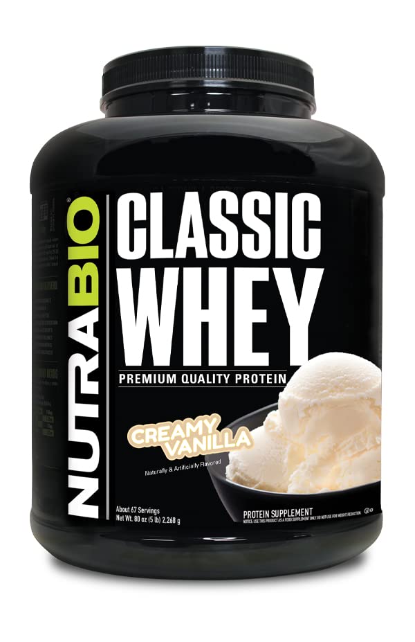 Buy NutraBio Classic Whey Protein Powder 25G of Protein Per Scoop