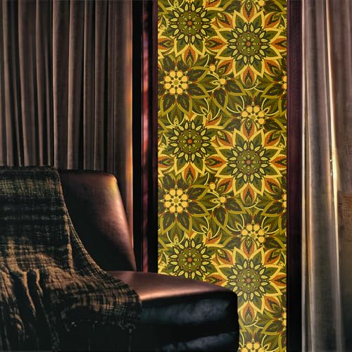 Vinilo Decorativo 15.7x118in Verde Amarillo Mosaic miniatura 2