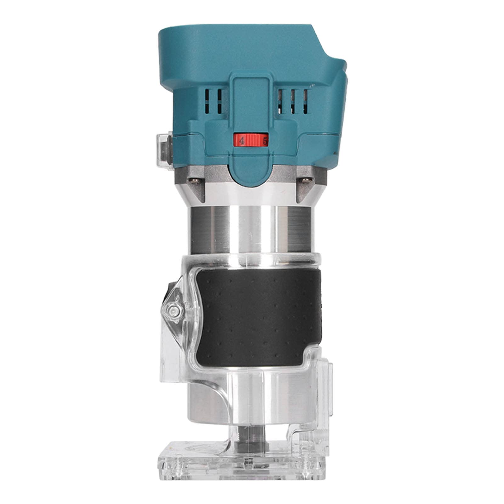 Recortadora inalámbrica para carpintería, router de corte de madera sin escobillas de 18 V con batería de iones de litio y control de 6 velocidades, empuñadura ergonómica y base de