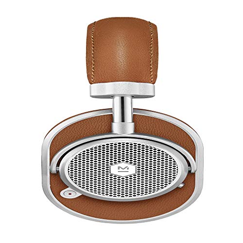 Image of Master & Dynamic MW65 Active Noise-Cancelling (Anc) Wireless Headphones - Bluetooth Over-Ear Headphones with Mic, Silver Metal / Brown Leather