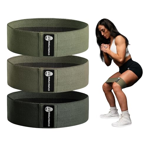 Image of Hip Bands for Booty Workouts | Non Slip Fabric Band Set with 3 Levels - Resistance Bands for Legs & Hip - for Men & Women
