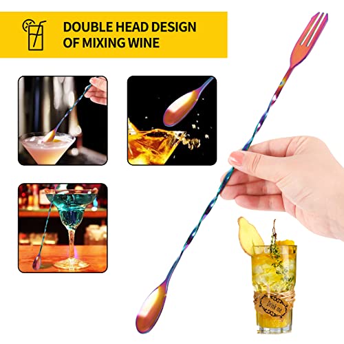 5 Pezzi Manico a Spirale Cucchiaio da Bar