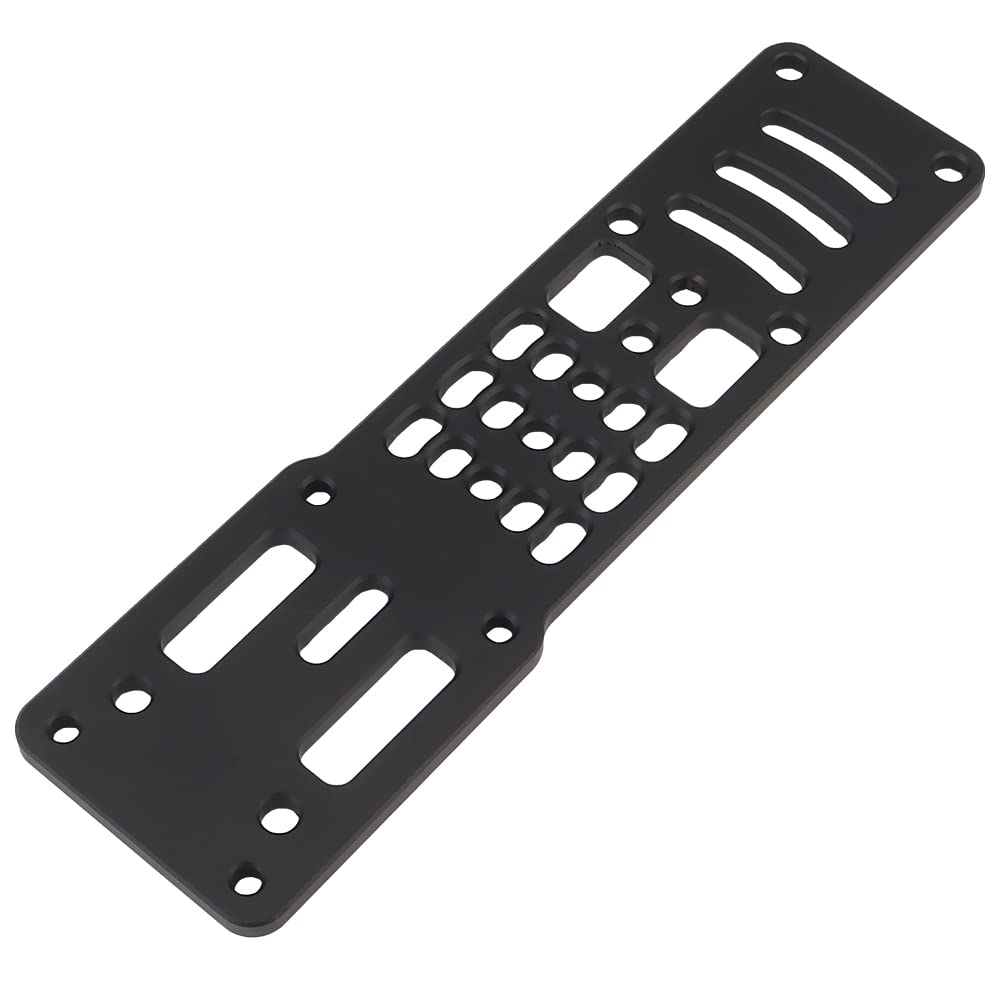 Zhongren Metal Modular Holster Adaptor Universal Expansion Board Adjustable Multi-Angle Hole Tactical Sinking Holster Drop Leg Hanging Plate Compatible Safariland QLS, G-Code, Blackhawk Models