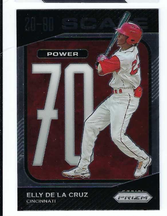 ELLY DE LA CRUZ 2023 Panini Prizm 20-80 Scale #SC9 Baseball Rookie Card RC Cincinnati Reds