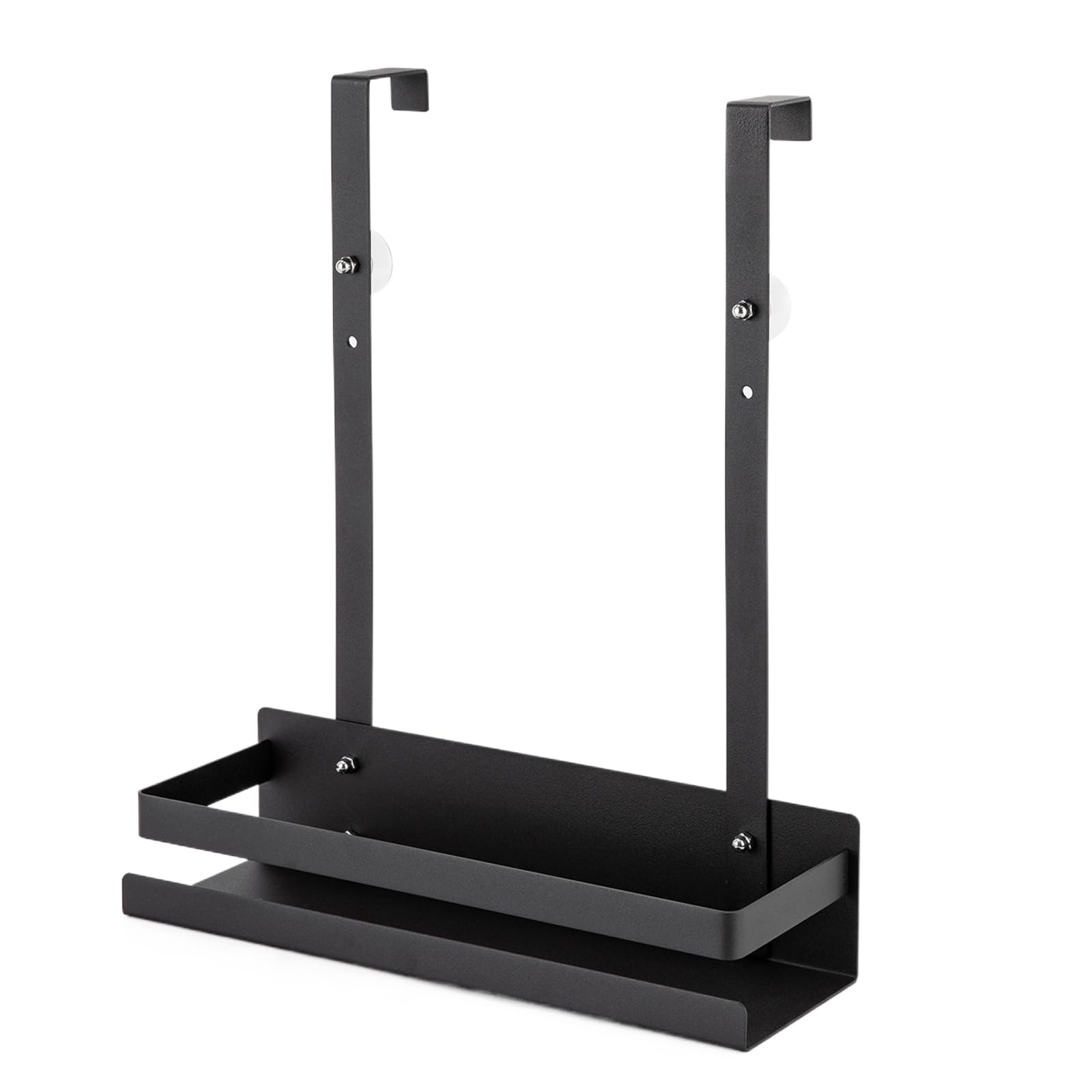 Étagère de douche suspendue sans perçage, support de rangement stable pour porte en verre