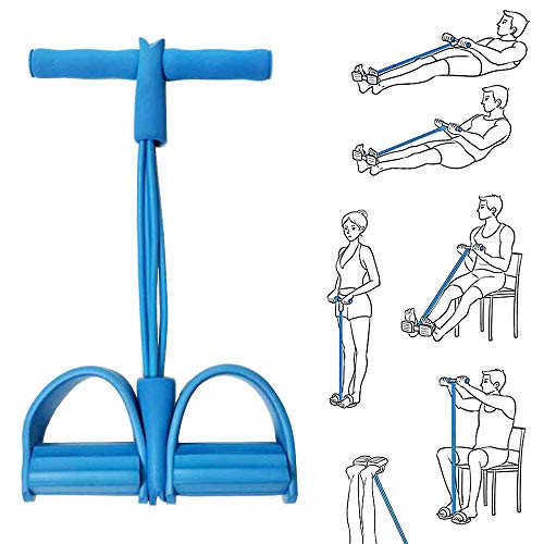 Andoer Fitness Puxar Corda Musculação Tensão Corda Elástica Puxar Corda Pedal Exercício Faixa de Res