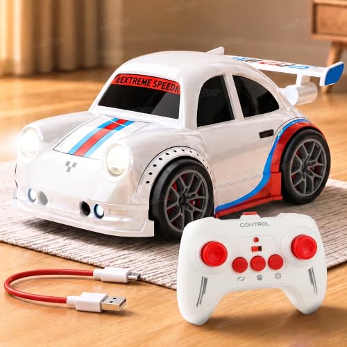 Image of Zest 4 Toyz Remote Control Car for Kids | 2.4GHz RC Drift Car | Type-C Charging | Follow Mode | Escape Mode | Rechargeable Car Toy for Boys & Girls 3 Years + (Random Color)