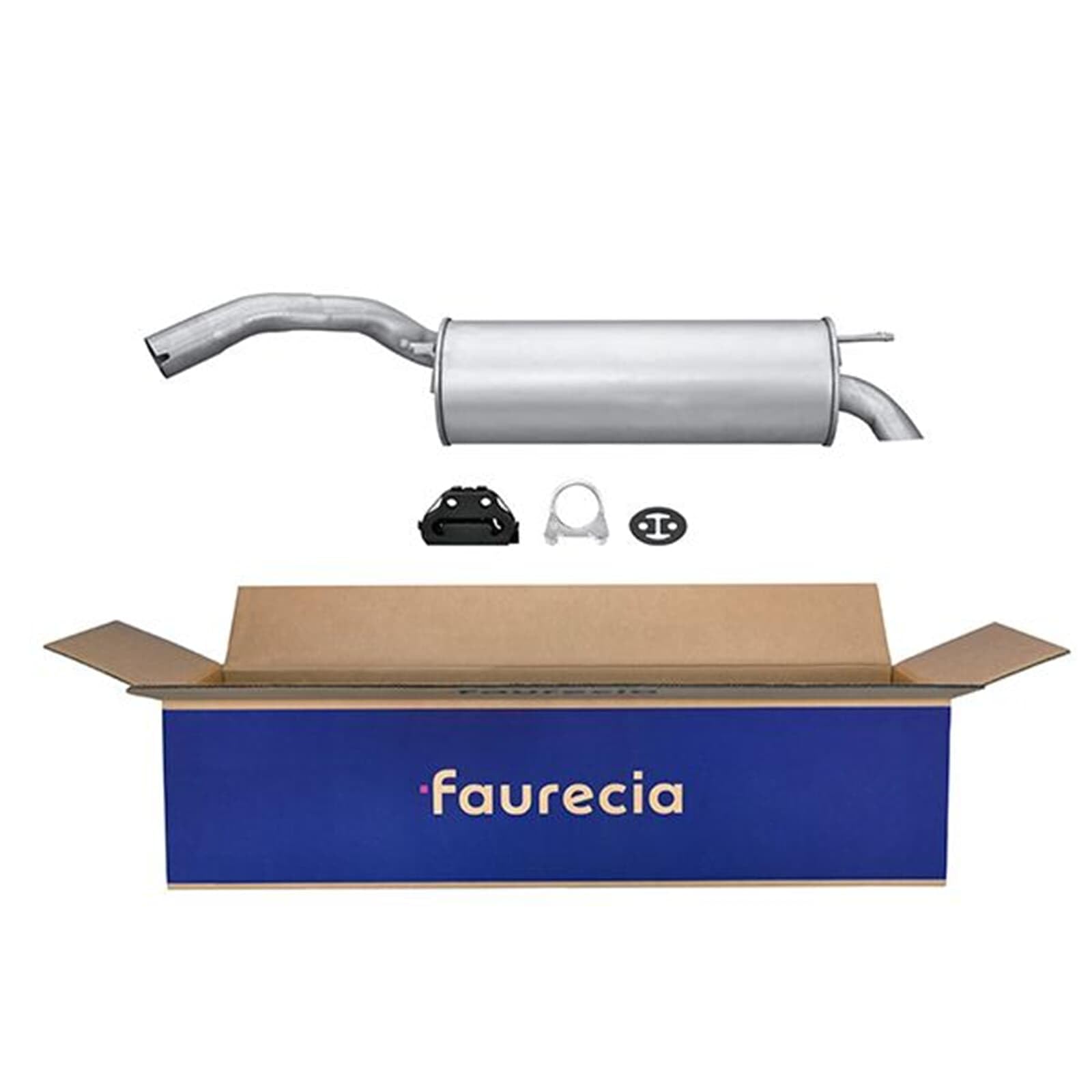 HELLA 8LD 366 029-211 Tłumik końcowy - Easy2Fit® Kit - z tyłu - jednoczęściowy - Komplet z elementami do montażu