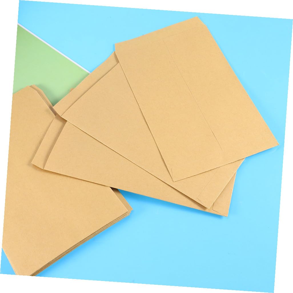 DOITOOL 200piezas Papel Kraft Amarillo Unidades Sobres Para y Archivos Sobres Para Correo De Oficina