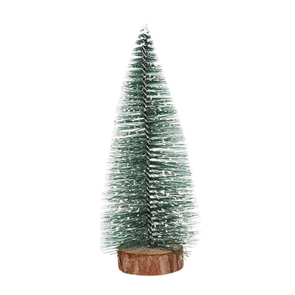 Wedhapy Lighted Christmas Tree Miniature Christmas Tree with Lights LED Mini Artificial Sisal Trees Xmas Tabletop Ornaments 30cm Sisal Trees