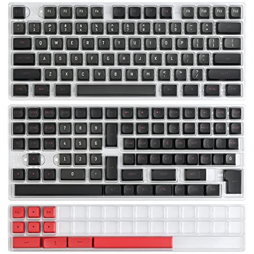 Image of Guffercty kred 160 Keys CSA Keycap PBT Double-Shot Ball Shape Custom Keycaps Set with 6.25u /7u Spacebar for Cherry MX Gateron Kailh Switches (Evil Dolch)