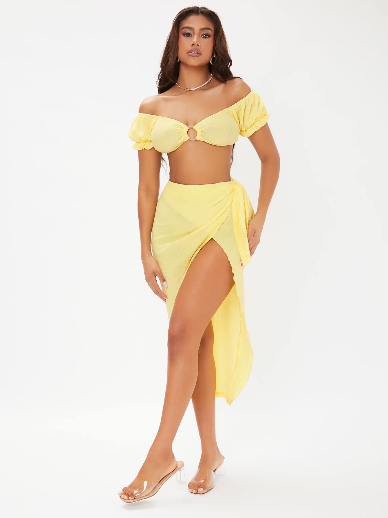 yellow knot top