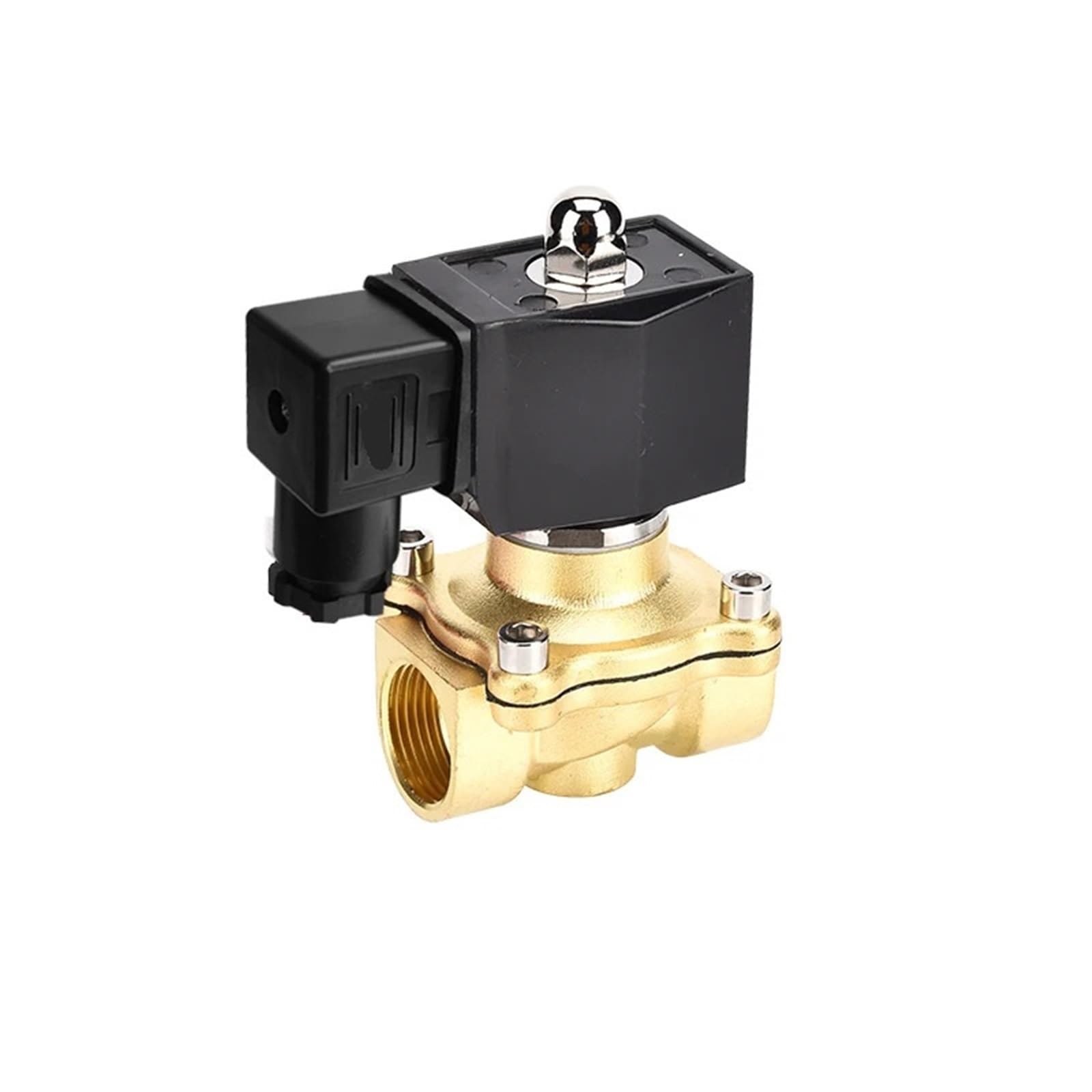 ZIDBVOYOY 3/4" IP65 Waterproof Normally Closed Solenoid Valve 24V 12V 220V 110V Brass Electric Solenoid Valve(BSP-240VAC-NBR-SEAL)