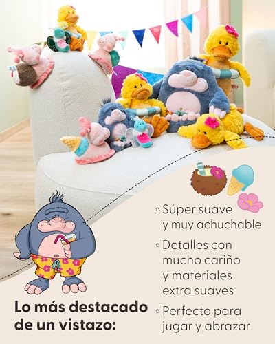 Peluche Pato Pooline lavable para mantener la higiene en los juegos para niños 4
