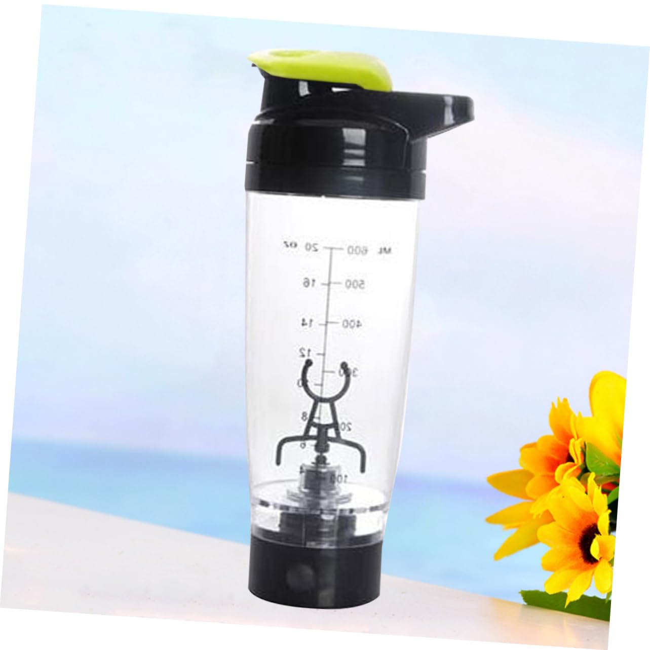 Shaker Elettrico per Proteine 600 Ml Mixer Antigraffio Portatile Miscelazione Automatica per Sportivi e