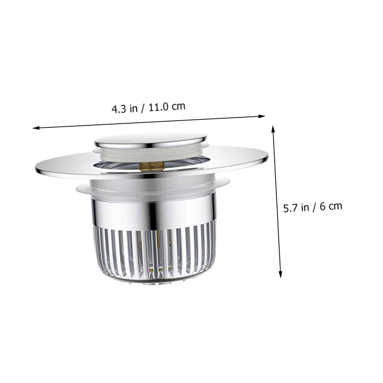 Homoyoyo Tapón Antibloqueo para Desagüe De Lavabo Filtro De Desagüe Tapón De Fregadero Emergente Escurridor Reemplazo De De Lavabo De Baño