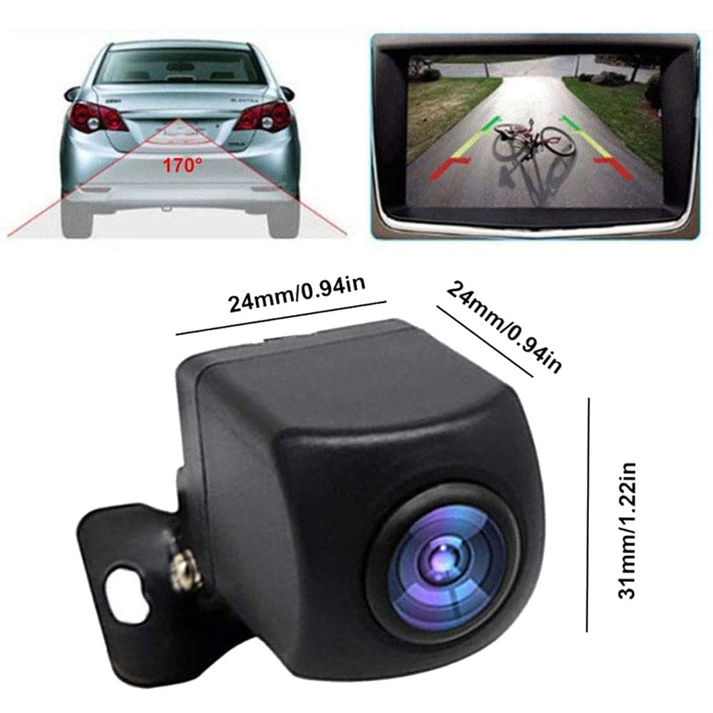 Retrocamera wifi, Telecamera di parcheggio con retrovisione impermeabile IP68, Mini tachigrafo per visione notturna HD, Per camion, camper, furgone, rimorchio, Android e IOS