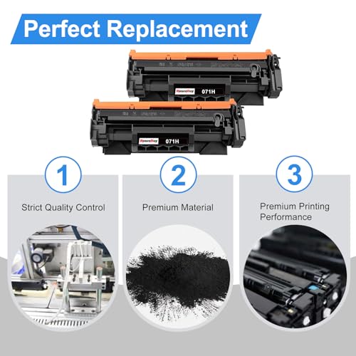 Image of Compatible Toner Cartridges Replacement for Canon 071 Black Toner Cartridge 071H 071 CRG071H High Capacity Toner for LBP122dw MF273dw MF275dw LBP122 LBP120 MF272dw MF270 (Black,2Pack)