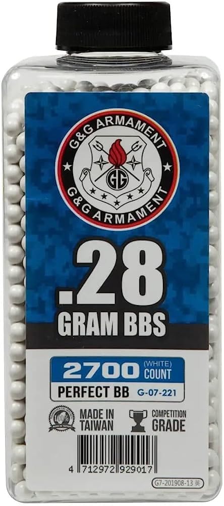 G&G Perfect BB 0.28g (Bottle/2700 Pellets) (White)