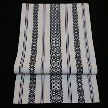 献上 名古屋帯 八寸 博多 博多織 博多帯　献上柄　紺　白 楽天市場】【全3色】博多織 井上絹織 謹製 献上柄 八寸名古屋帯