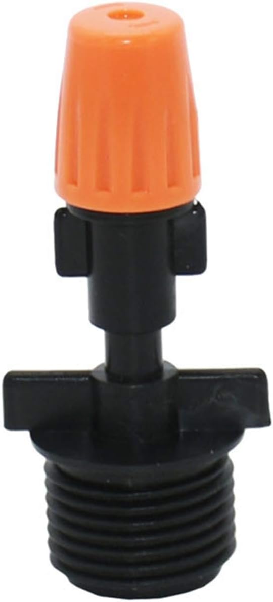 Irrigation Dripper Fog Nozzle Water Sprinklers Nozzle Brass Atomization Adjustable Irrigation Sprinkler G1/2 G3/4 Connector Fittings 40set (Color : B)