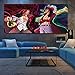 Anime Painting Canvas Wall Art Anime One Piece Four Emperors Shanks and Oka Shichibukai Dracula Mihawk Artwork Poster Home Decor Room Decor 24x48inch(60x120cm)