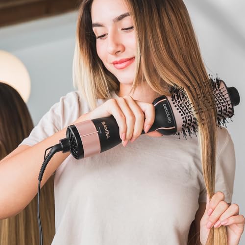 Cecotec Volumenbürste Bamba CeramicCare Unique. 1200 W Leistung, 2 in 1: Haartrockner und Styler, Keramikbeschichtung, 2 Geschwindigkeiten und 3 Temperaturen, Luftstromfunktion.