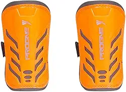 Caneleira Futebol Futsal Society Baby Sem Tornozeleira - Laranja Fluor - Par