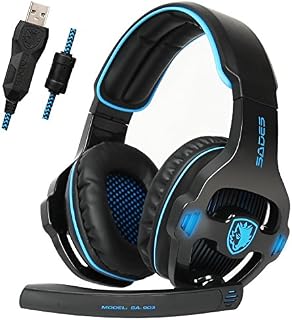 Sades SA903 USB 7.1 Surround Sound Stereo Gaming Headset with Mic