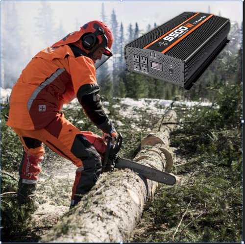 Ngnwob 5500W Inverters Power Inverter Truck Rv Solar Power Inverter 12V To 110V Dc To Ac Inverter For Truck Vehicle Rv Semi Truck Power Converter With Lcd Display #TOP3