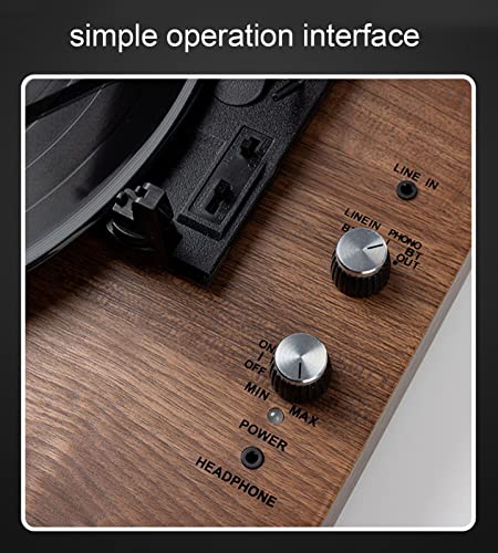 Tourne-Disque Portable Vintage avec entrée/Sortie Bluetooth et Haut-parleurs intégrés Stylet Rubis Durable Tourne-Disque phonographe Vintage à 3 Vitesses avec c - Les Beatles, Paul McCartney, John Lennon, RIngo Starr, George Harrison Tourne-Disque Portable Vintage avec entrée/Sortie Bluetooth et Haut-parleurs intégrés Stylet Rubis Durable Tourne-Disque phonographe Vintage à 3 Vitesses avec c – Image 3