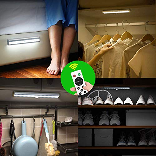 SZOKLED Wireless Under Lighting Remote Control Rechargeable 20LED Closet Light Dimmable