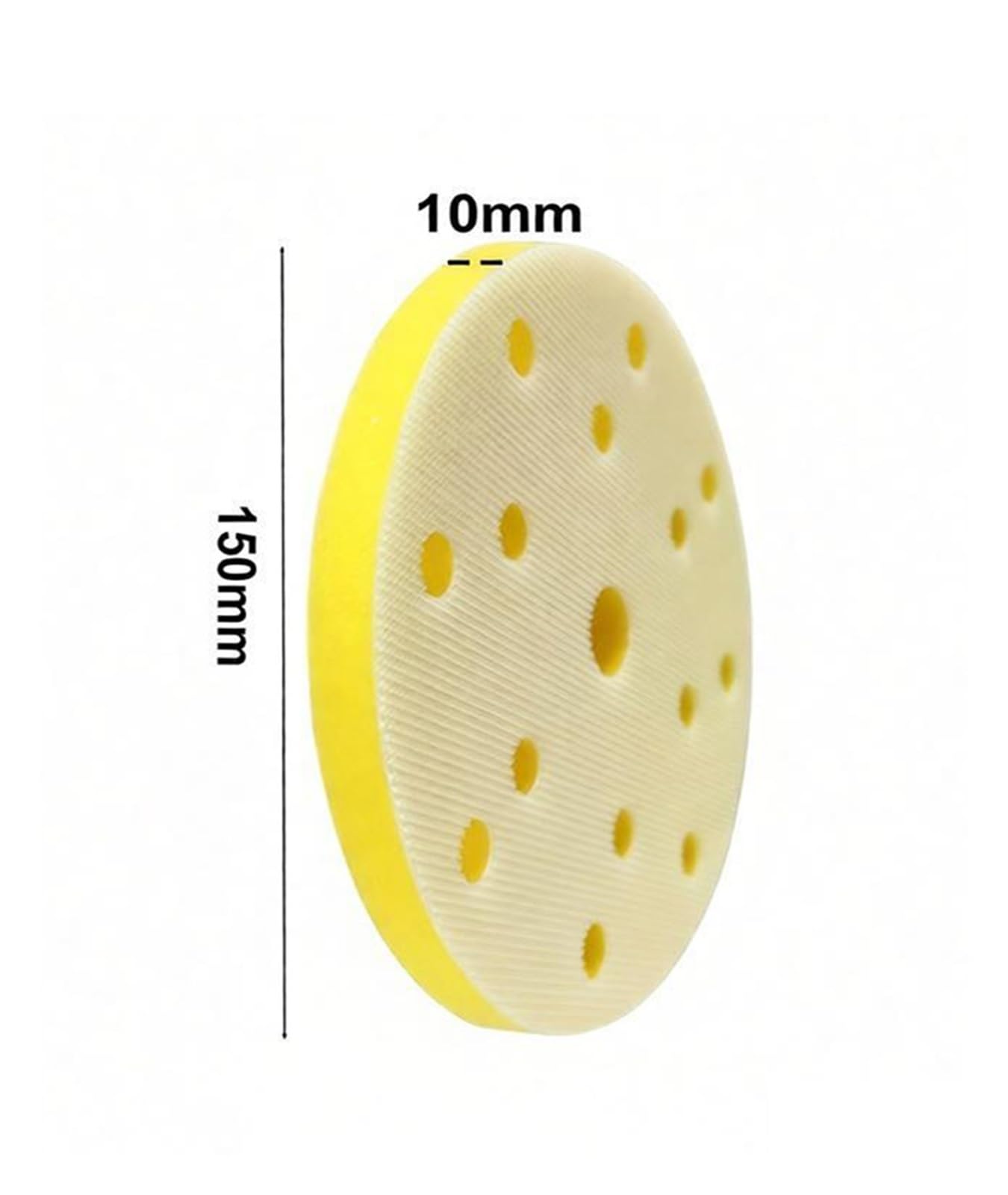 Almohadilla de interfaz 5 uds., almohadillas amortiguadoras esponja suave con gancho y bucle 6 pulgadas 15 agujeros for disco lijado, lijadoras 150mm