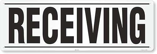 SmartSign Letrero de "recepción" Aluminio reflectante de grado de ingeniero 3M de 24 x 72 pulgadas