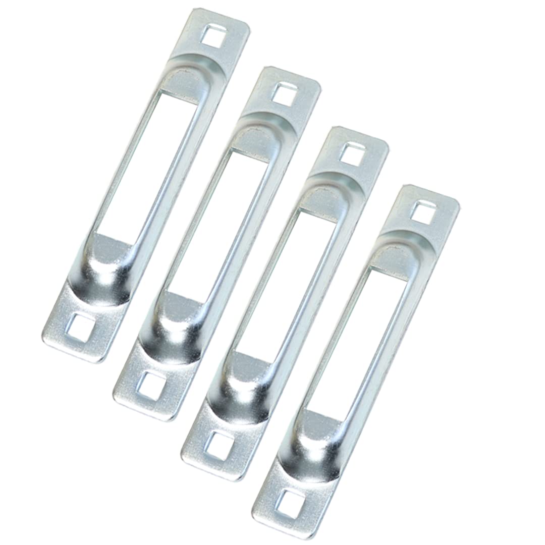 BoxerSingle Slot E-Track Tie-Down – 4 Pack – 3,000 lbs Tie Down Anchor Point (Zinc Finish)