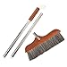 FUNOMOCYA Mahogany Horse Tail Broom Outdoor Broom Soft Bristle Broom Heavy Duty Broom Floor Scraper Long Handle Heavy Duty Home Cleaning Broom Reusable Broom Stainless Steel Mahogany Office