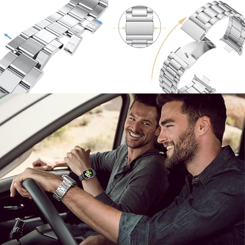 Correas metálicas reemplazo Xiaomi Redmi Watch 5, 2 pack miniatura 4