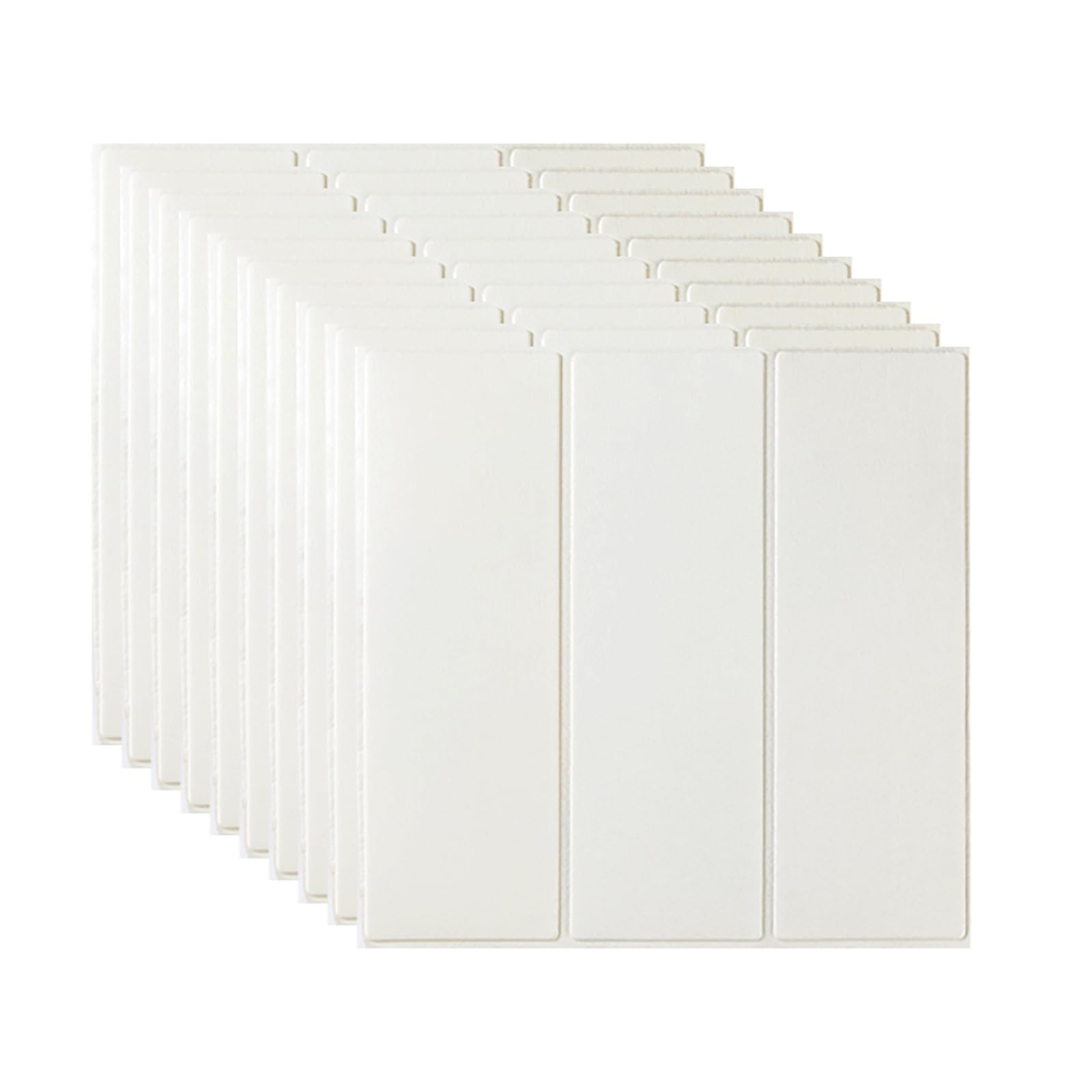 40 Paneles de Pared 3D Blancos autoadhesivos con diseño de Madera, Impermeables, con Adhesivo de Espuma Suave y veta Original, Ideales para Revestimiento de techos, 35 x 35 cm.