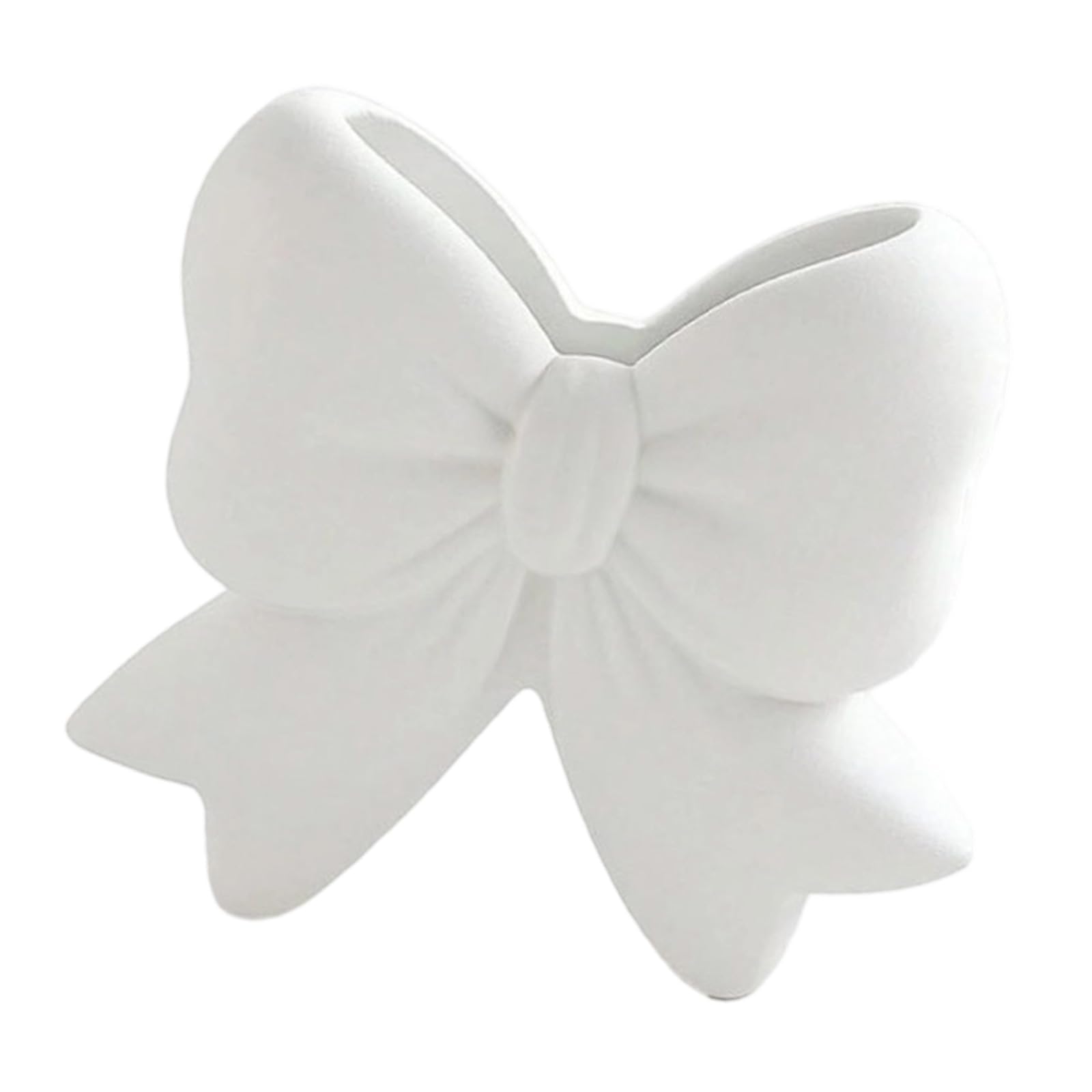 Tfaoys White Bows Toothbrush Holder Bows Flower Vase Bathroom Counter Organizer Resin Pencil Storage Box Makeup Brush Holders Resin Pencil Holder