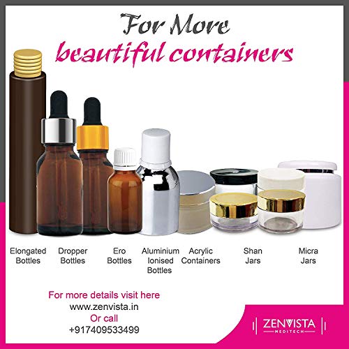 Image of Zenvista Empty Cosmetic Containers, Acrylic Jars, Small Containers For Cosmetics, Lip Balm Containers,Transparent Jar With White Cap-8 gm (Pack of 10)