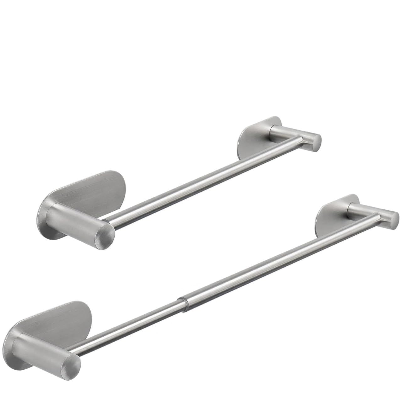 Towel Rail Towel Bar Adjustable 40cm To 60cm Bathroom Rack Stainless Steel Bath(Silver)