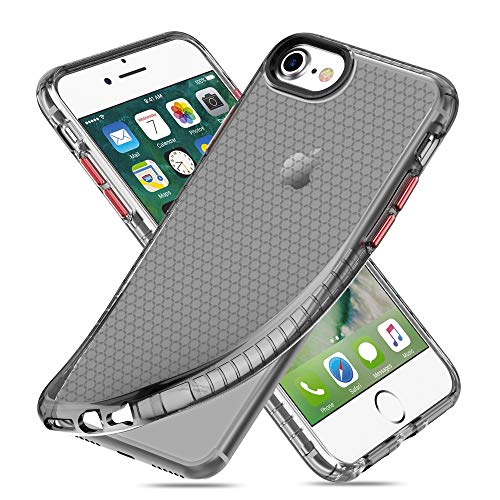 Rejazz HD Crystal Clear iPhone 6/6s/7/8/SE2020 Case Black, [Anti-Yellowing] [SGS Certified] 360 Degree Airbag Full Protection Slim Thin Phone Cover Case for Apple iPhone 6/6s/7/8/SE 2020 4.7 inch