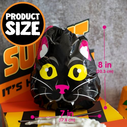 Image of JOYIN 72PCS Halloween Drawstring Goody Bags, Halloween Treats Bags, Trick or Treat Bag, Goodie Candy Gift Bag Bulk for Kids Trick or Treating, Party Favors Supplies, 12 Designs Classroom Gifts Prizes