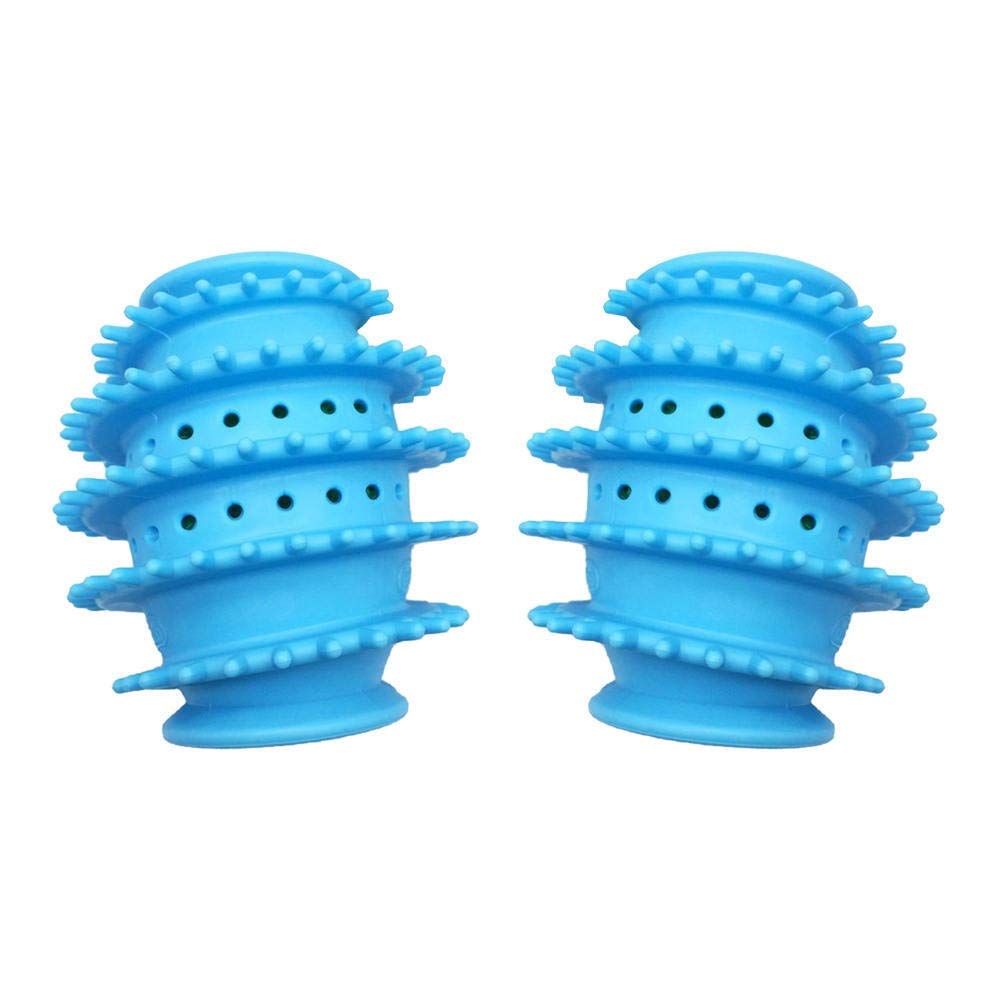2PCS Magic Natural Laundry Ball Ball Washing Machine Special Cleaning Agent Anti-winding Dry Ball (Color : Blue)