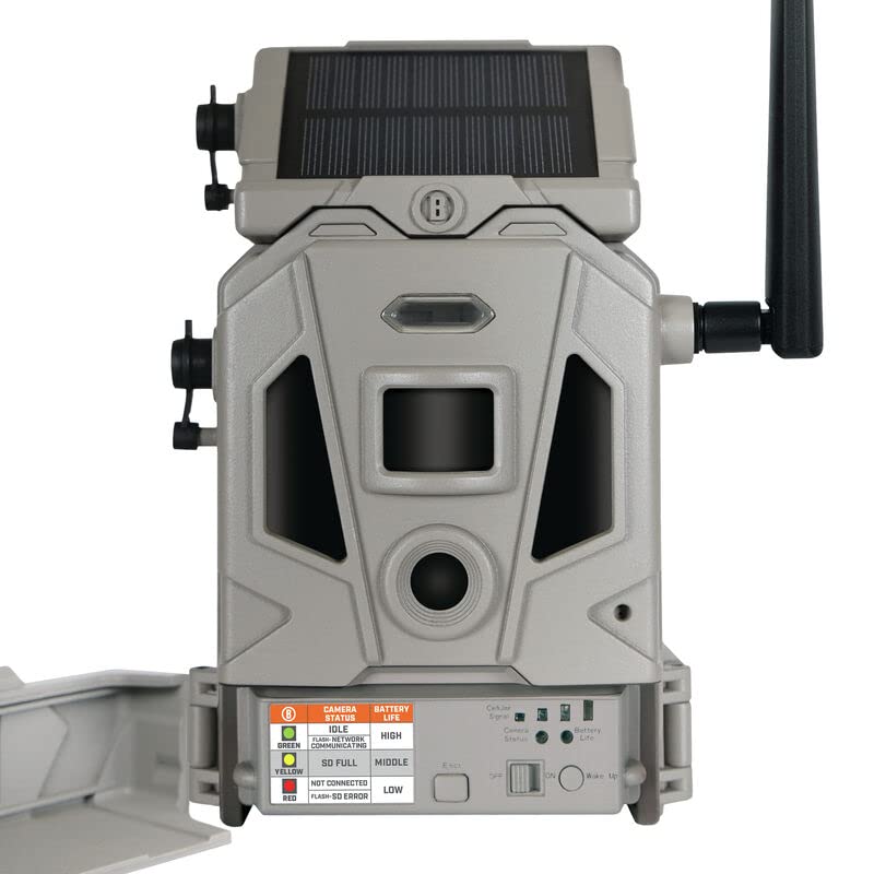 bushnell cellucore 20 solar trail camera low glow hunting game camera with detachable solar panel