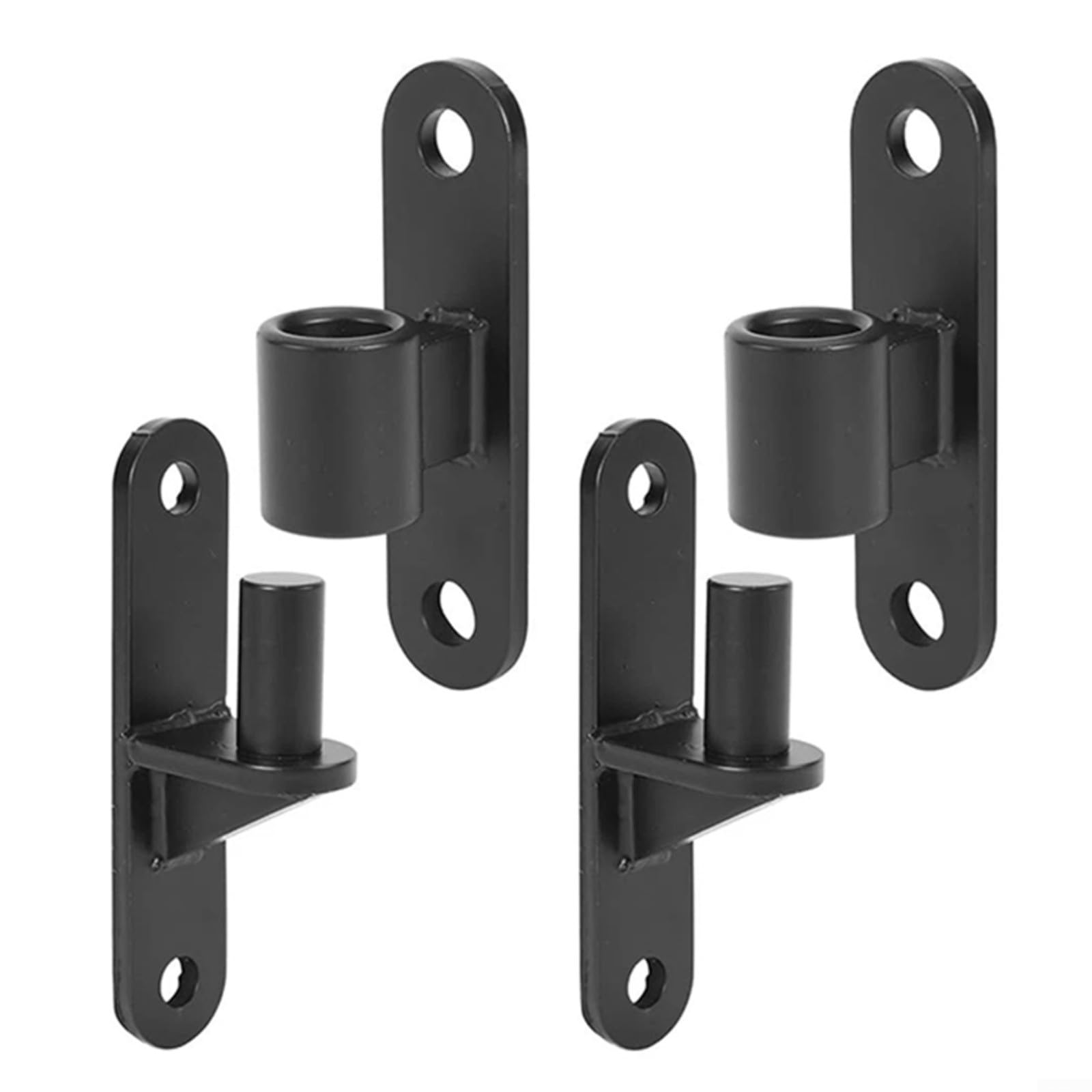 Charnière de portail murale inox 304 lot de 2 pour clôture bois et grange