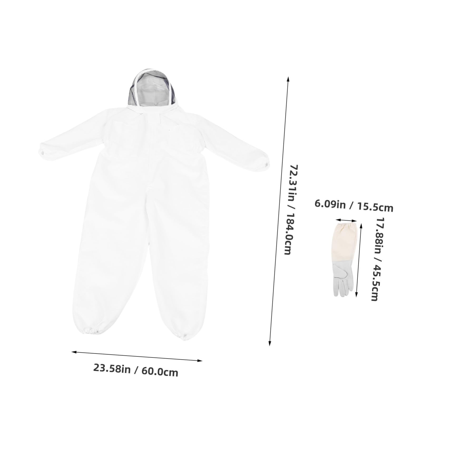Protective Beekeeping Suit Full Body Jacket with Gloves Ventilated Bee Keeping Gear for Adults Export Quality Apiculture Clothing for Efficient Hive Management