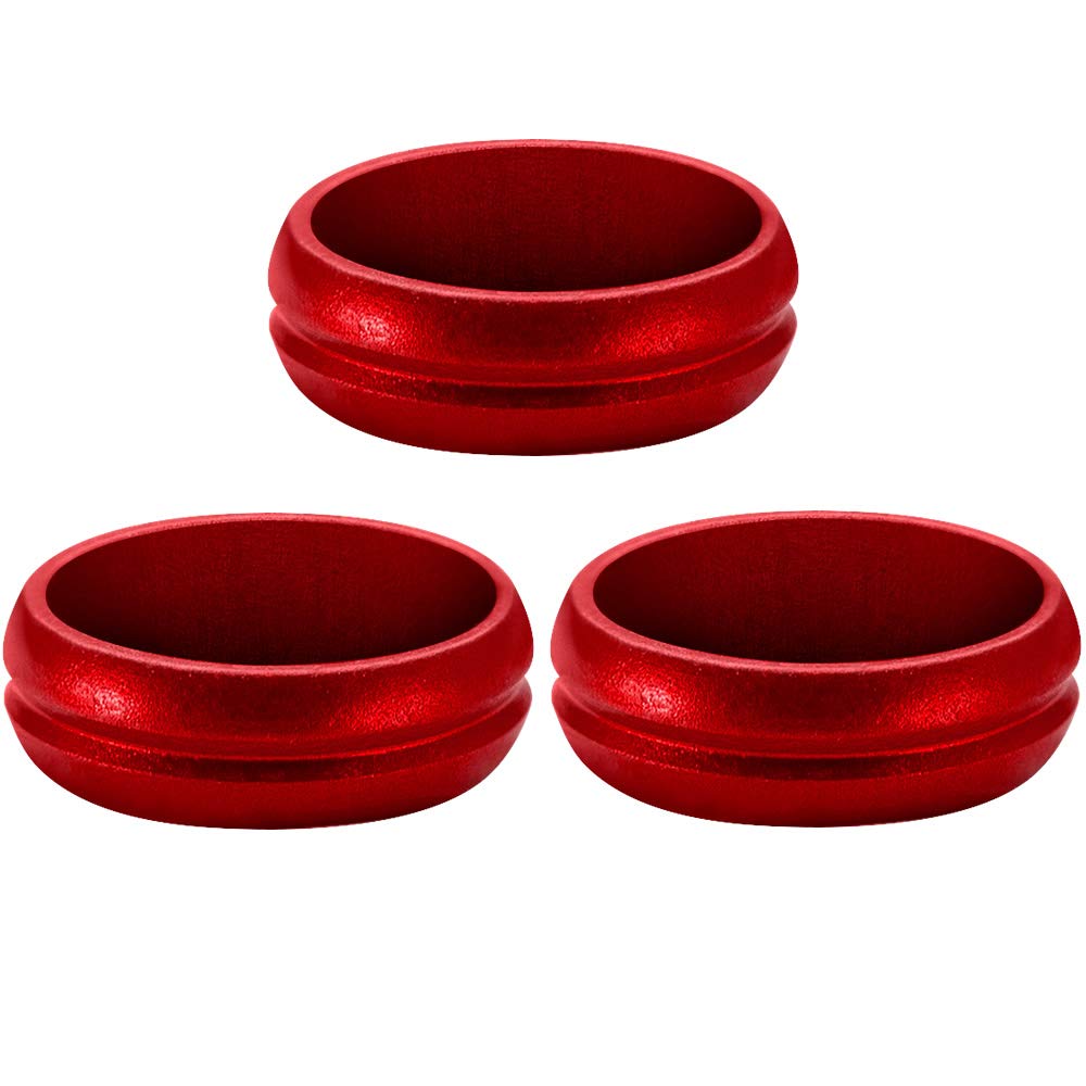 Mission Darts F-Lock Rings | Flight Lock, Red, 5 Sets (5XX2503)