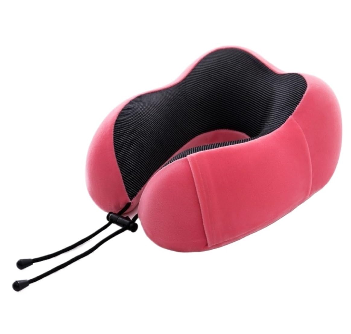 Cuscino da Viaggio Cuscino da Collo Cuscino da viaggio in memory foam con supporto per la testa per aereo, auto, treno, casa Cuscino da Viaggio Aereo(Pink)